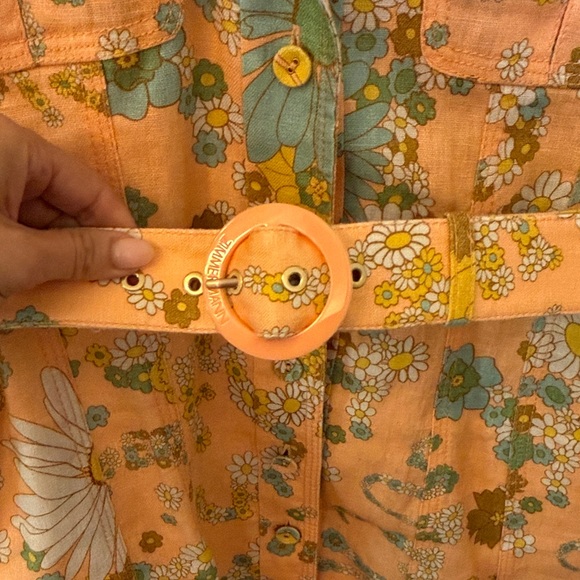 Zimmermann Floral Peach Mini Dress - Picture 4 of 5